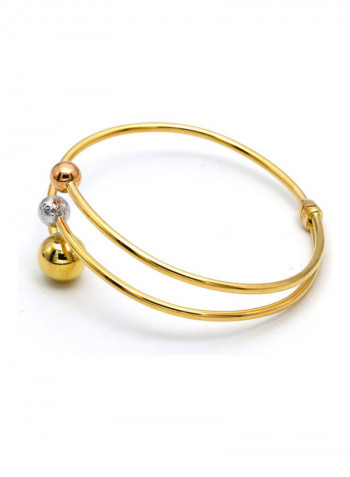 Real Gold Ball Bangle Gold