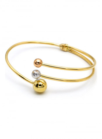 Real Gold Ball Bangle Gold