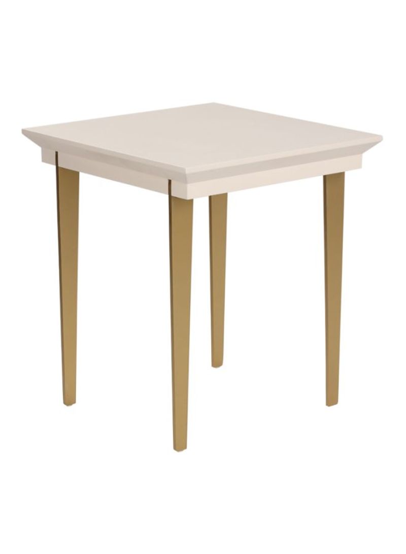 Osaka End Table White/Beige 45x60x45centimeter