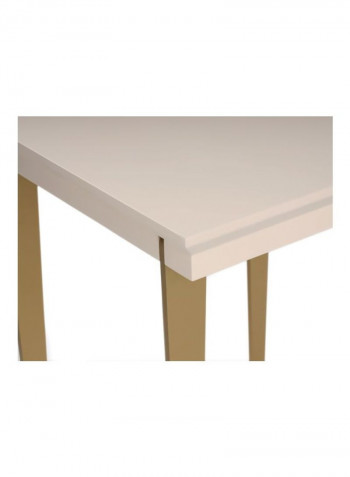 Osaka End Table White/Beige 45x60x45centimeter