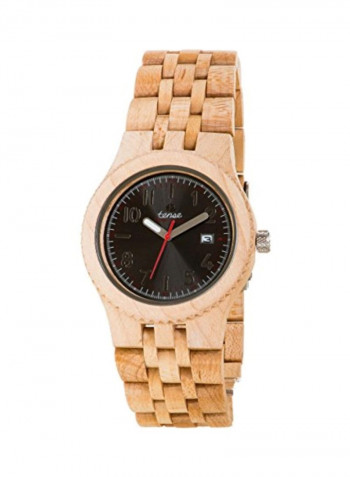 Wood Analog Quartz Watch J5200M