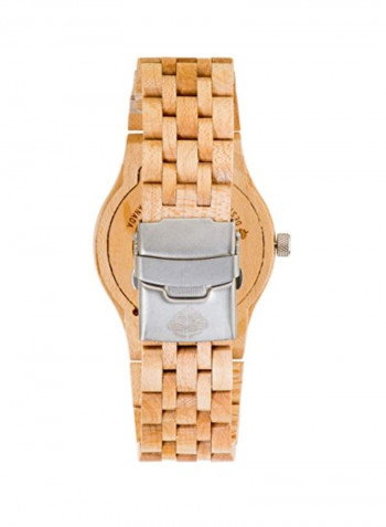 Wood Analog Quartz Watch J5200M