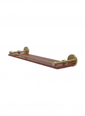 Prestige Skyline Collection Wall Mounted Wood Shelf Pink/Gold 22inch