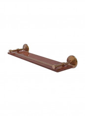 Monte Carlo Collection Wood Shelf Brown/Copper 22inch