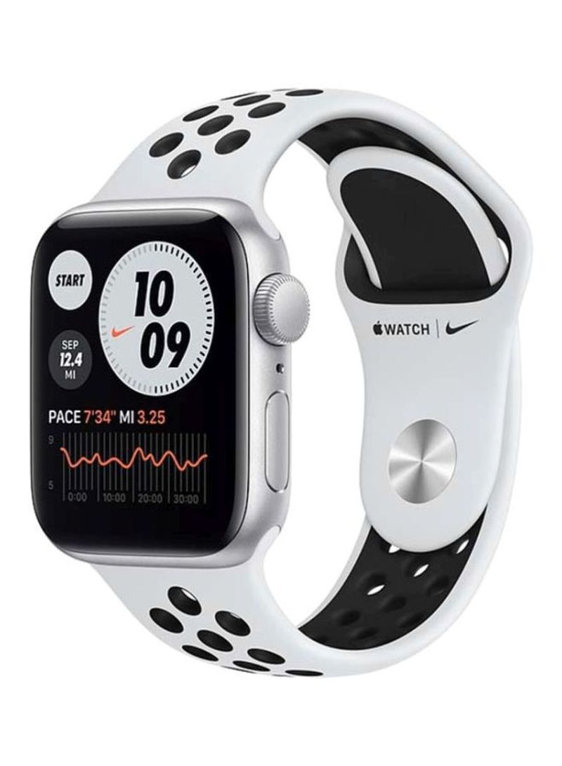 Watch Nike SE-44 mm (GPS + Cellular) Silver Aluminium Case with Nike Sport Band Pure Platinum/Black