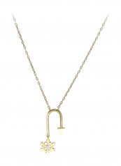 18 Karat Gold Snow Flake Sapphire Necklace reviews 18 Karat Gold Snow Flake Sapphire Necklace