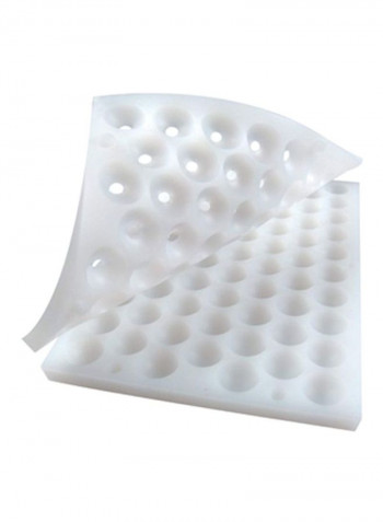 2-Piece Chocoflex Mould White 25x26.4millimeter