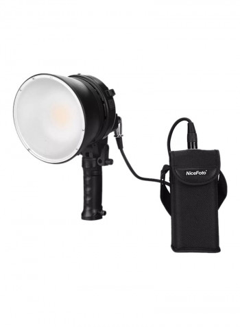 Photo Fill Lamp Light With Power Adapter And Carry Bag 4500mAh Black