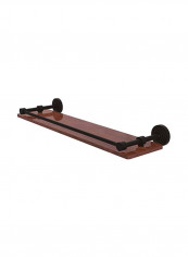 Waverly Place Collection Wood Shelf Brown/Black 22inch
