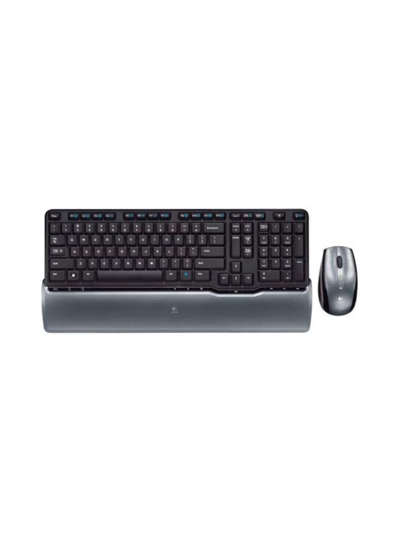 Wireless Desktop Keyboard And Mouse Set Black/Grey