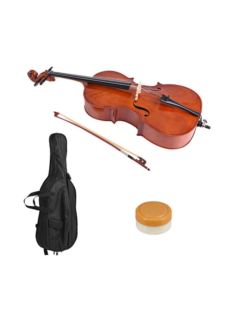 4-Piece Cello Finish Basswood Face Board With Carrying Bag Set