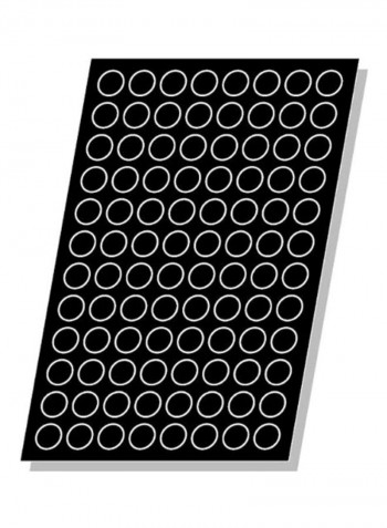 Non-Stick Pomponettes Mould Black/White 1.38x0.63inch