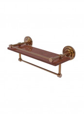 Que Collection Towel Bar Gold/Brown 16inch