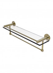 Fresno Collection Towel Bar Glass Shelf Gold/Clear 22inch