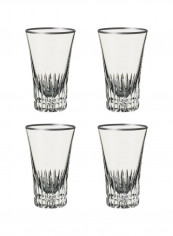 4-Piece Grand Royal Platinum Tall Glass Set Clear 400ml