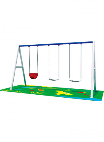 Model No: RW-13104 3 In 1 Iron Stand Swing Set For Kids Activities 300 x 130 x 200cm