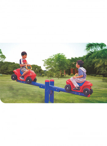 RW-15237 Kids Double Car Rocking Rider Seesaw