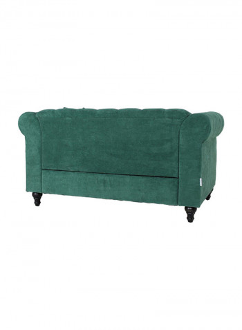 2 Seater David Fabric Sofa Green 140x80x75cm