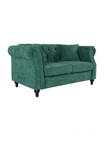 2 Seater David Fabric Sofa Green 140x80x75cm