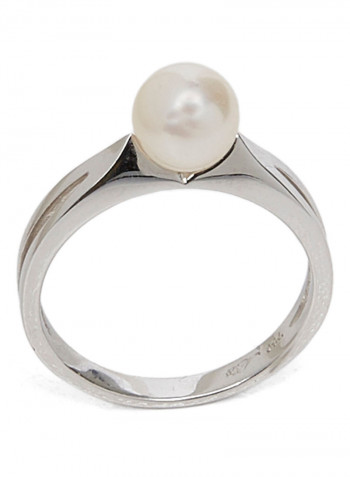 Freshwater Pearl Solitaire Ring