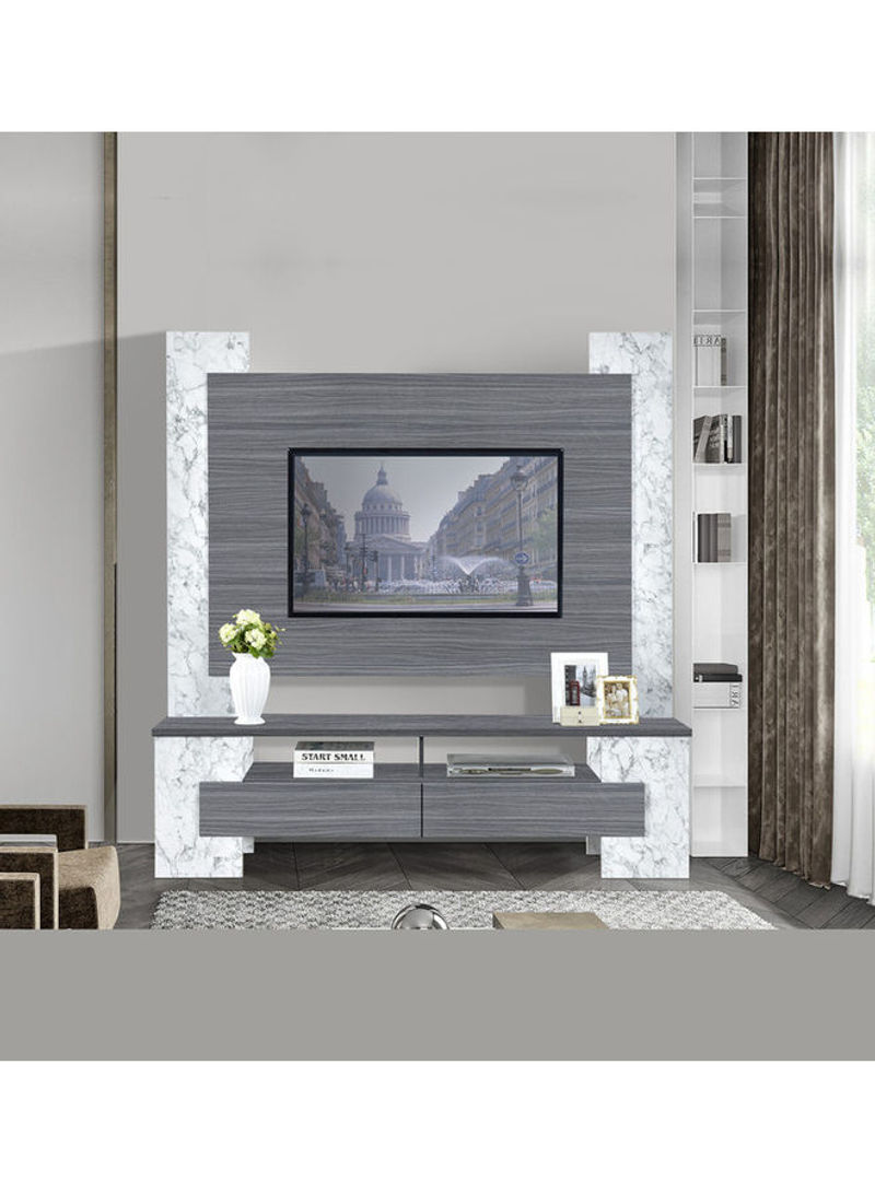 Pomona TV Cabinet Grey 180x40x188cm