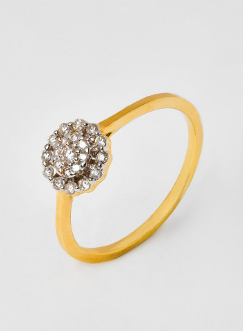 18 Karat Gold Sparkle Ring