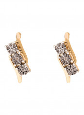 Yellow Gold 0.14 Carat Diamond Napoli Studs Earrings