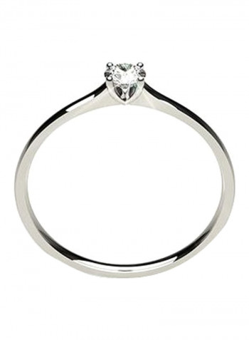 0.10 Ct Diamond Bolzano White Gold Promise Ring