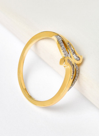 18 Karat Gold Bagguette Vibrant Ring