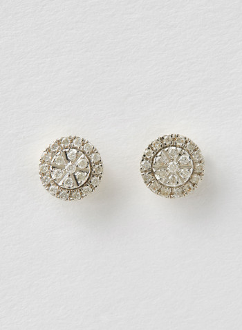 18 Karat Gold Sparkle Napoli Earrings