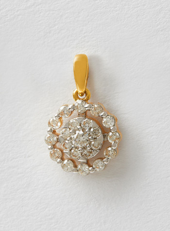 18 Karat Gold Sparkle Pendant