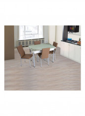 Floral 4 Seater Dining Set Multicolour 110x70x77cm