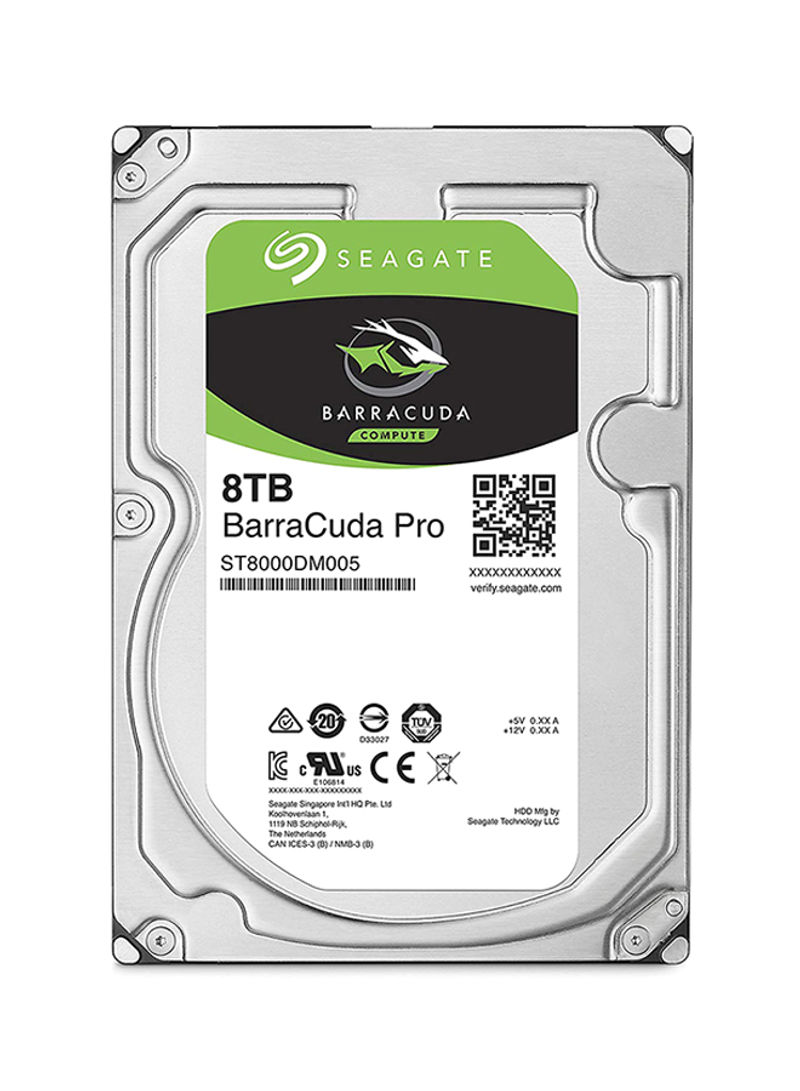 BarraCuda Pro ST8000DM005 8TB 7200RPM SATA 6.0GB/s 256MB Hard Drive 8TB Silver