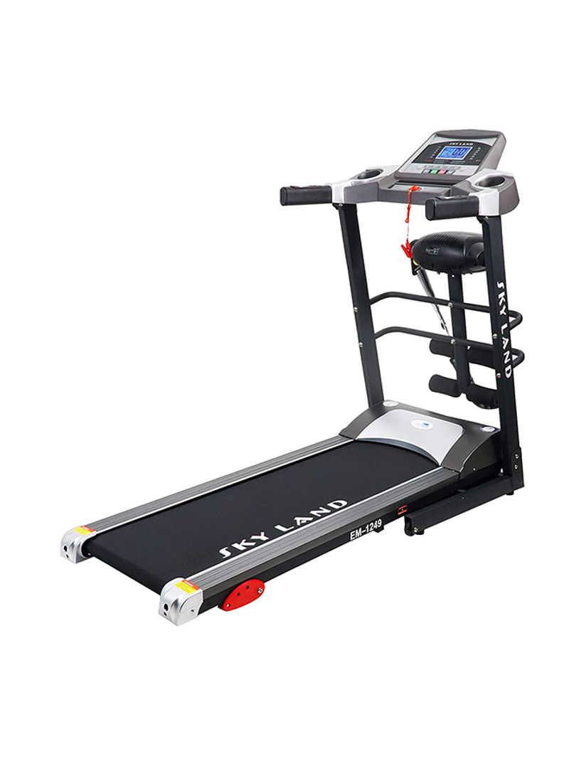Motorized Treadmill With Massager Belt EM-1249 Black/Grey