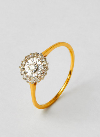 Pure Sparkle Flower Ring