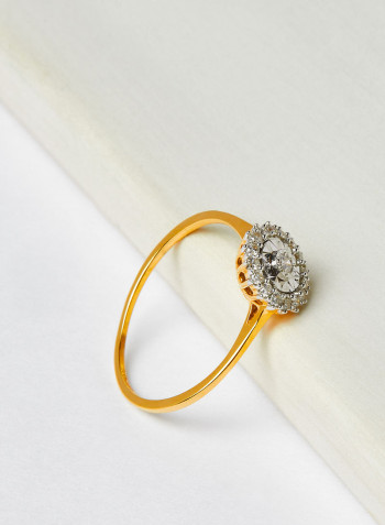 Pure Sparkle Flower Ring