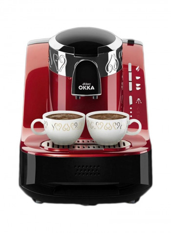 Turkish Coffee Maker 1L 710W 710 W OK002 Red/Chrome