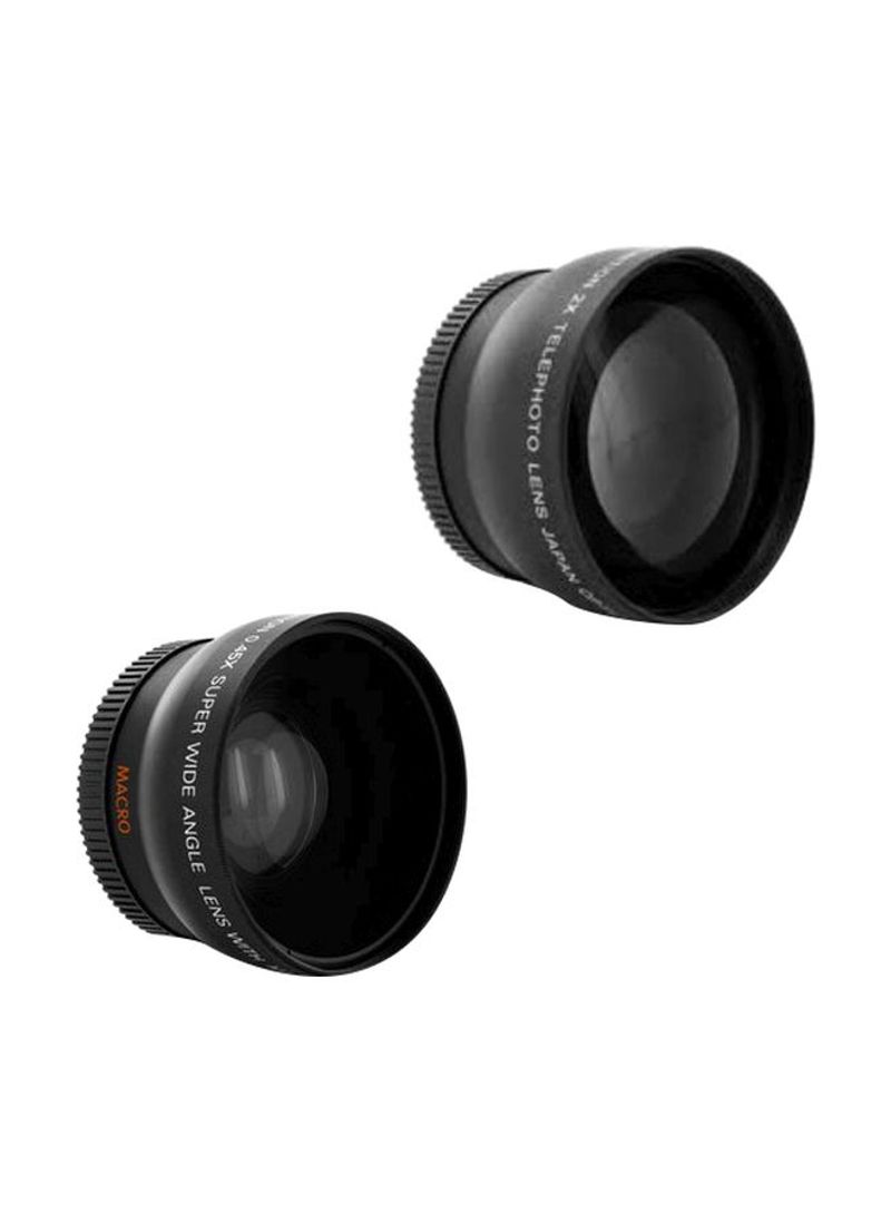 8-Piece EF 75-300mm f/4-5.6 III Telephoto Zoom Lens With Bundle Kit Black/Purple/Blue