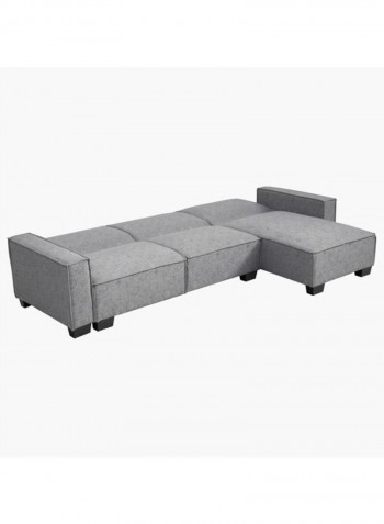 Miller Left Or Right Facing Corner Sofa Bed Grey 188x117x82centimeter