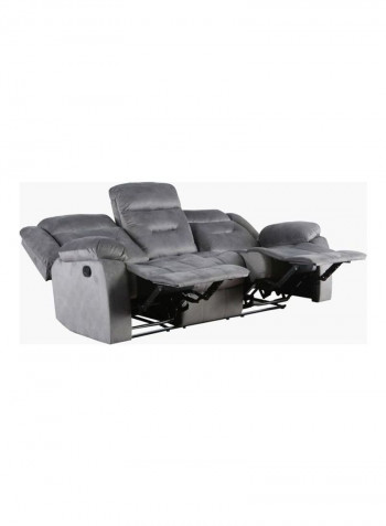 Keith 3-Seater Recliner Sofa Grey