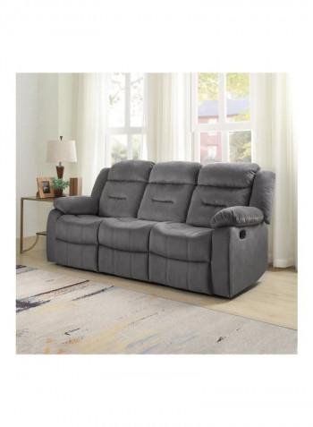 Keith 3-Seater Recliner Sofa Grey