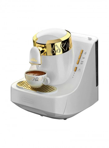 Turkish Coffee Maker 710 W OK008-B White/Gold