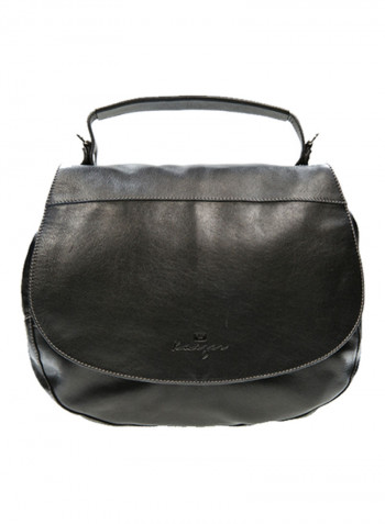 Wayfarer Leather Hobo Bag Black