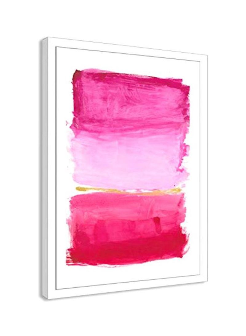 Abstract Wall Art Pink/White 28.5x40.5inch