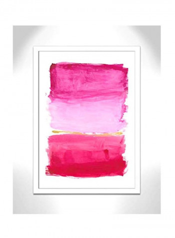 Abstract Wall Art Pink/White 28.5x40.5inch