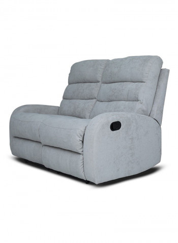 2-Seater Agenta Recliner Sofa Grey 145x90x90centimeter