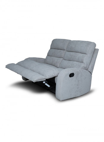 2-Seater Agenta Recliner Sofa Grey 145x90x90centimeter