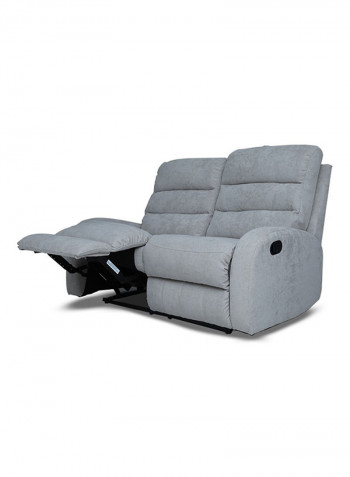 2-Seater Agenta Recliner Sofa Grey 145x90x90centimeter