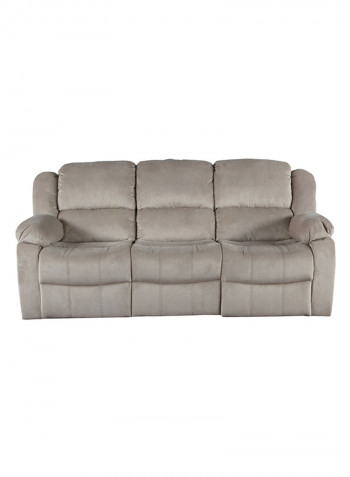 Jasper 3-Seater Recliner Sofa Brown 97.5x212cm