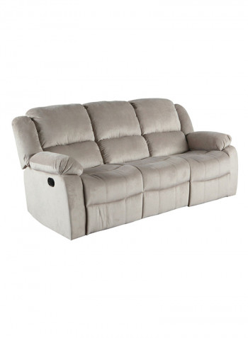 Jasper 3-Seater Recliner Sofa Brown 97.5x212cm